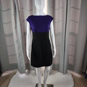 Enfocus Studio Women's Polyester V-Neck Short Sleeve Knee Length Dress Size 8